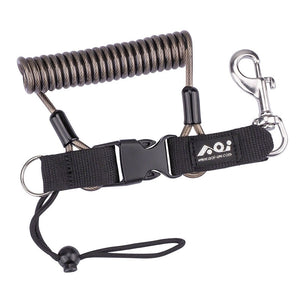 AOI Coil Lanyard with Bolt Snap